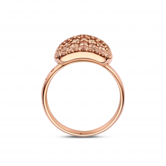 Bigli - 18kt rose gouden ring met diamant 1.37ct - 39823