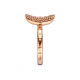 Bigli - 18kt rose gouden ring met diamant 1.37ct - 39823