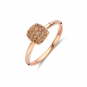 Bigli - 18kt rose gouden ring met diamant 0.25ct - 39824