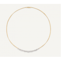Marco Bicego Marrakech - 18kt bicolore gouden halsketting met diamant 1.66ct - 39857