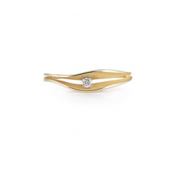 Cammilli - 18kt geelgouden ring met diamant 0.05ct - 39864