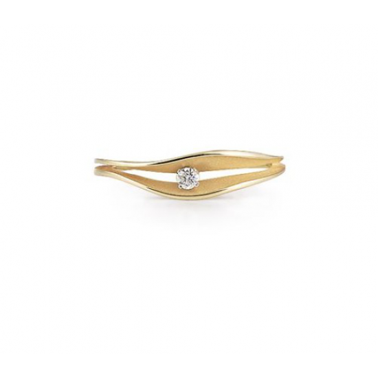 Cammilli - 18kt geelgouden ring met diamant 0.05ct - 39864