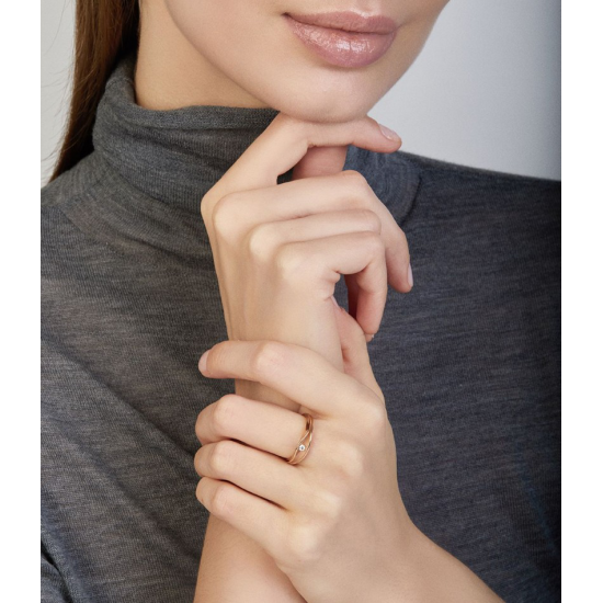 Cammilli - 18kt geelgouden ring met diamant 0.05ct - 39864