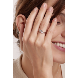 Cammilli - 18kt witgouden ring met diamant 0.10ct - 39865