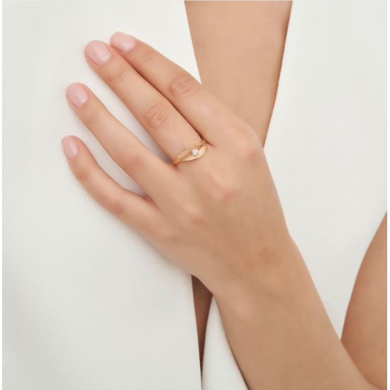 Cammilli - 18kt witgouden ring met diamant 0.10ct - 39865