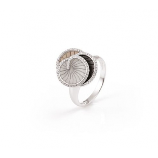 Cammilli - 18kt witgouden ring met diamant 0.20ct - 39866