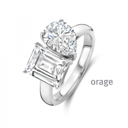 Orage - zilveren ring met zirconium - 39888
