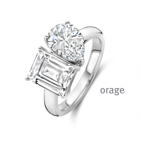 Orage - zilveren ring met zirconium - 39888