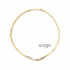 Orage - geel vergulde halsketting met zirconium - 39891