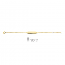 Orage - 9kt geelgouden armband met graveerplaat - 39895