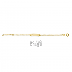 Orage - 9kt geelgouden armband met graveerplaat - 39896