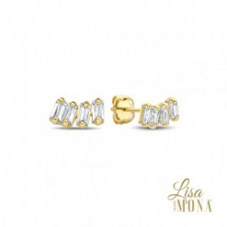 Lisa Mona - 14kt geelgouden oorringen - 39898