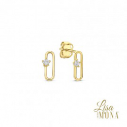 Lisa Mona - 14kt geelgouden oorringen - 39899