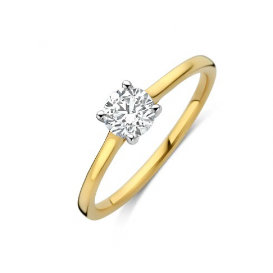 Flawless - 18kt gouden ring met labo diamant 0.52ct - 39917