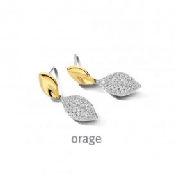 Orage - zilveren oorringen met zirconium - 39925