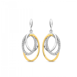 Naiomy zilveren oorringen met zirconium - 39936