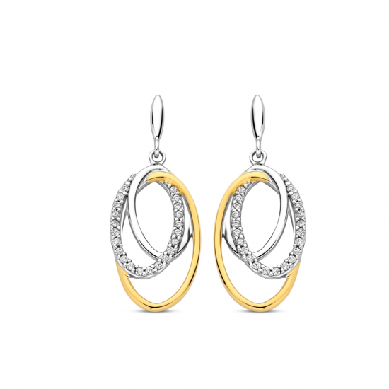 Naiomy zilveren oorringen met zirconium - 39936