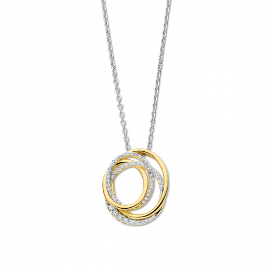 Naiomy zilveren halstketting met zirconium - 39940