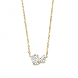 Naiomy zilveren halstketting met zirconium - 39942