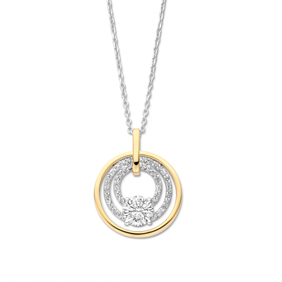 Naiomy zilveren halstketting met zirconium - 39945