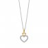 Naiomy zilveren halstketting met zirconium - hartje - 39946