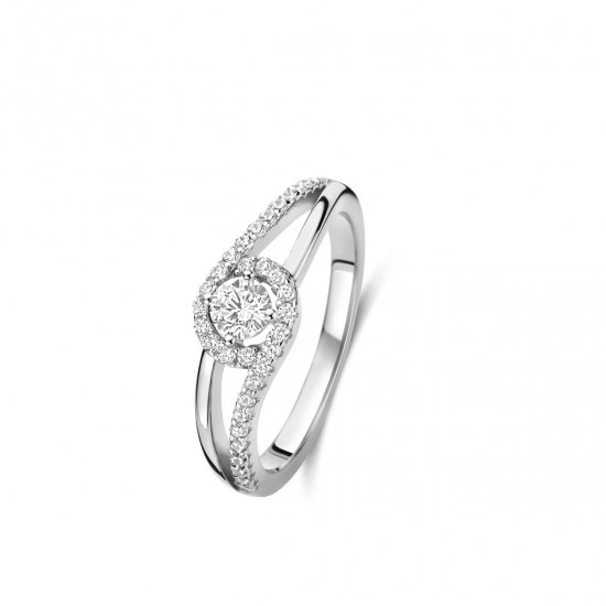 Naiomy zilveren ring met zirconium - 39952