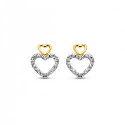 Naiomy zilveren oorringen met zirconium - 39958