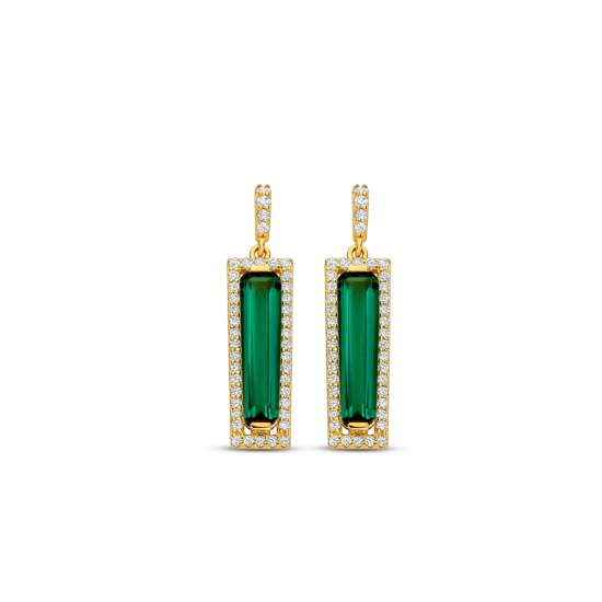 Naiomy zilveren oorringen met zirconium - 39959