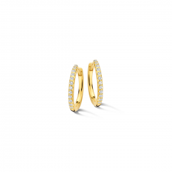 Naiomy zilveren oorringen met zirconium - 39961