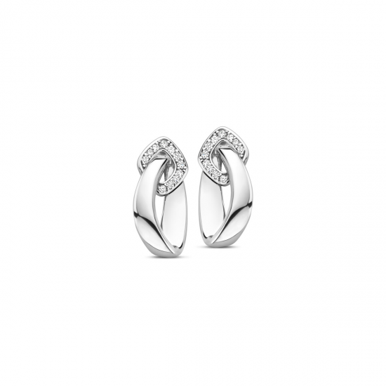 Naiomy zilveren oorringen met zirconium - 39967