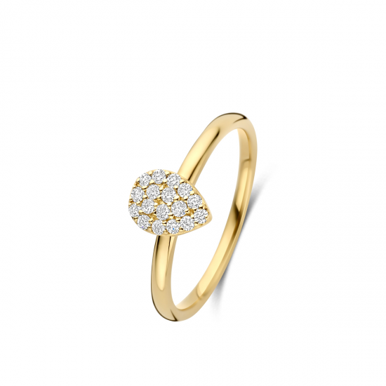 One More - 18kt geelgouden ring met diamant - 39989