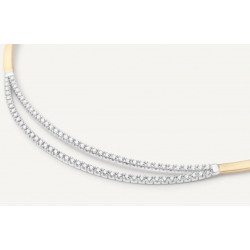Marco Bicego Masai - 18kt bicolore gouden halsketting met diamant - 40061