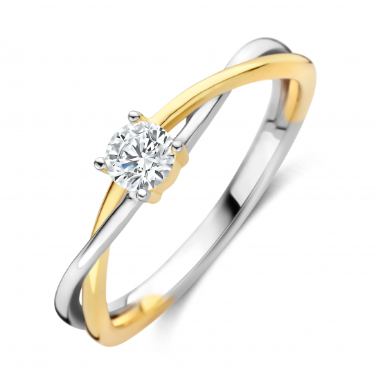 Silver Rose - zilveren ring met zirconium - 40063