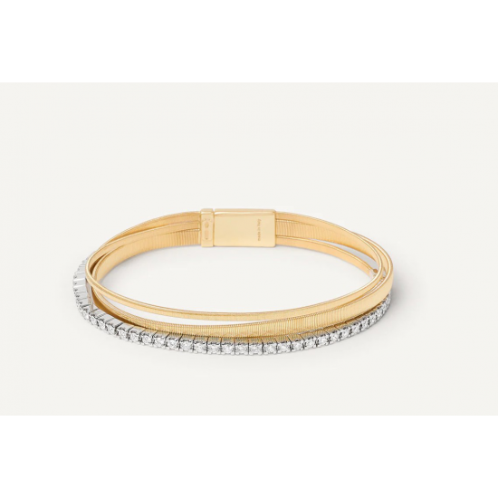 Marco Bicego - 18kt bicolore gouden armband met briljant 0.95ct - 40096