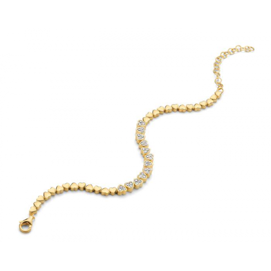 Silver Rose - zilver armband met zirconium - 40121