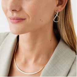 Marco Bicego Marrakech - 18kt bicolore gouden oorringen met diamant 0.34ct - 40137