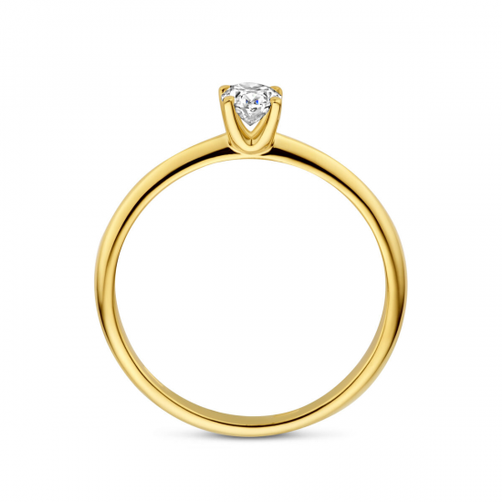 Facette - 14kt gouden ring met labo diamant 0.30ct - 40163