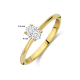 Facette - 14kt gouden ring met labo diamant 0.30ct - 40163