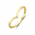 14kt gouden V-ring - 40189