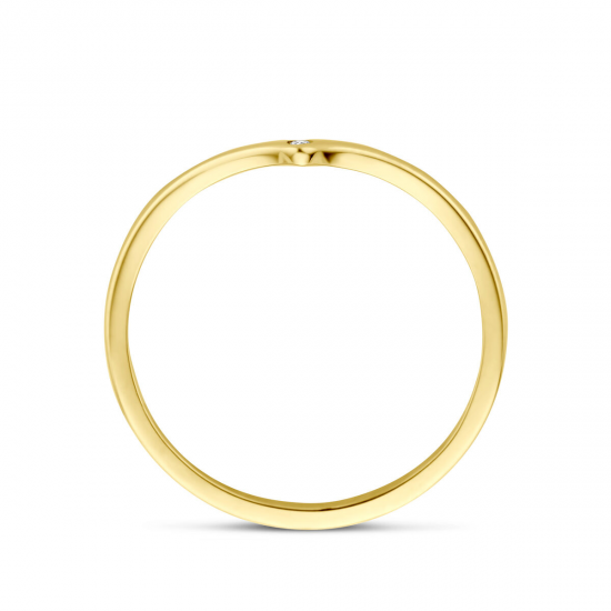 14kt gouden V-ring - 40189