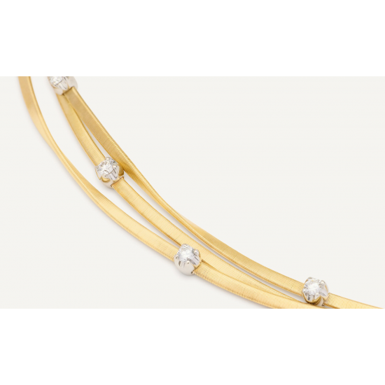 Marco Bicego - 18kt gouden halsketting met diamant 0.40ct - 40193