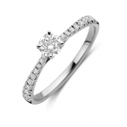 Flawless - 18kt gouden ring met labo diamant 0.47ct - 40199