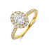 Flawless - 18kt gouden ring met labo diamant 1.17ct - 40200