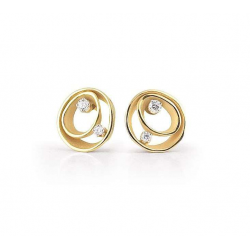 Cammilli - 18kt gouden oorringen met diamant 0.18ct - 40211