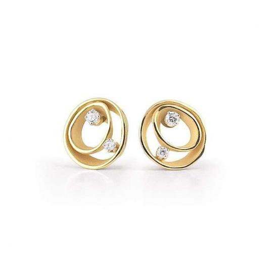 Cammilli - 18kt gouden oorringen met diamant 0.18ct - 40211