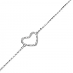 Naiomy zilveren armband met zirconium - 40222