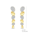Silver Rose - zilveren oorringen met zirconium - 40287