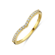 14kt gouden ring met labo diamant 0.17ct - 40304
