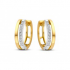 18kt gouden oorringen met zirconium - 40330