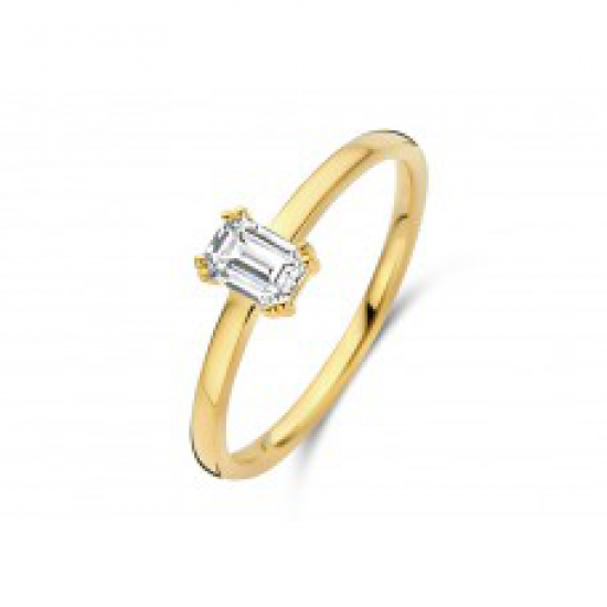 18kt gouden ring met zirconium - 40332